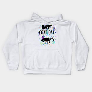 Happy Coati Day Proboscis Gift Fun Kids Hoodie